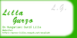 lilla gurzo business card